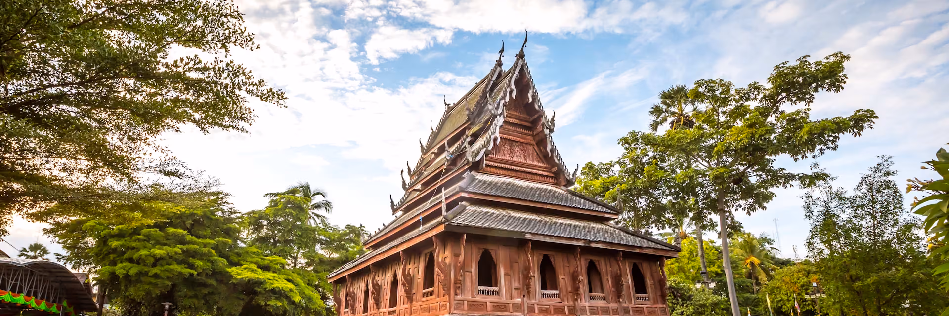 A traditional Thai temple in Thailand